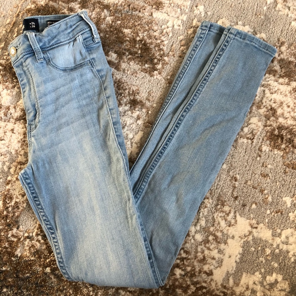 Hollister high rise jean leggings size 0